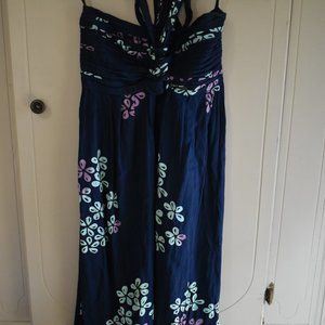 Hula Hula Hawaii Sundress O/S Side Slit Ties Braided